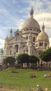 La Basilique du Sacre Coeur in Paris, image by Brittany Davies