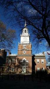 Independence Hall in Philadelphia, PA. Image by Suzanne Quinson.