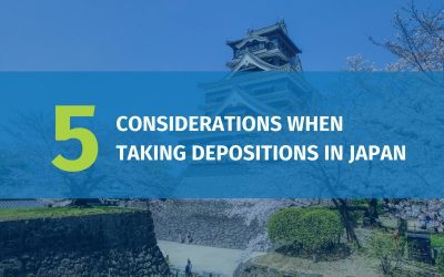 Five Considerations When Taking Depositions in Japan