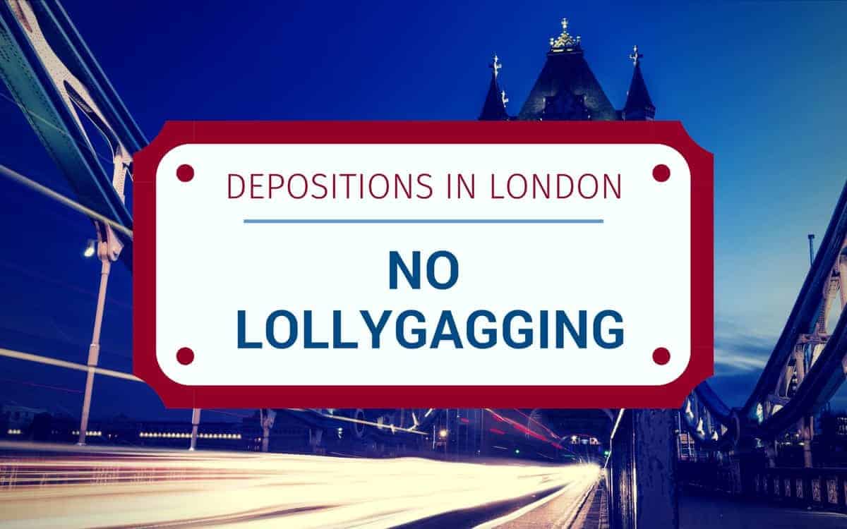 No Lollygagging 